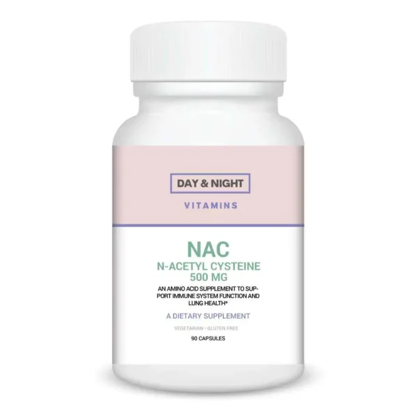 NAC N Acetyl Cysteine 500mg by Day Night Vitamins